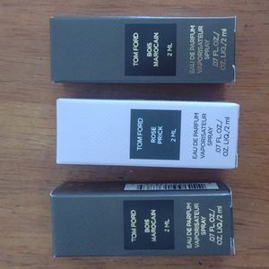 Tom Ford lot 2 Bois Marocain and Rose prick samples new with box